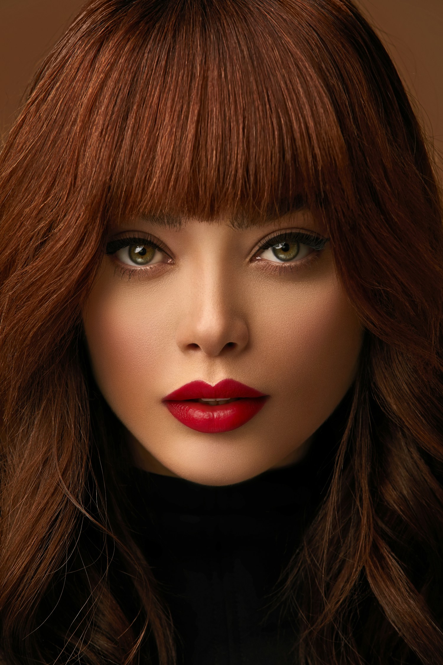 Illustrative editorial beauty portrait, not a client result